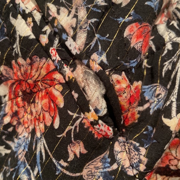 Zara Trf Collection Floral Quilted Bomber Jacket - Picture 6 of 6